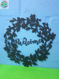 Welcome Wreath Wall Art Dog Kennel & Run Accessories