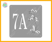 Orchid Flower House Sign Wall Art