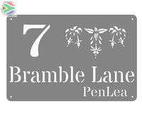 Flower House Sign Designs Wall Art
