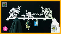 Protea Flower & Hummingbird Design Coat Key Hook Cap Hooks