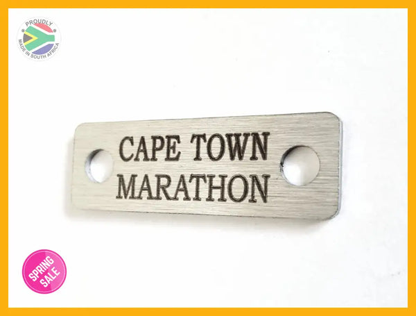 Cape Town Marathon Individual Shoelace Tag Shoe Lace Tags