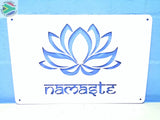 Namaste Lotus Flower Wall Art
