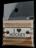 I Love Hockey Individual Shoelace Tag Shoe Lace Tags