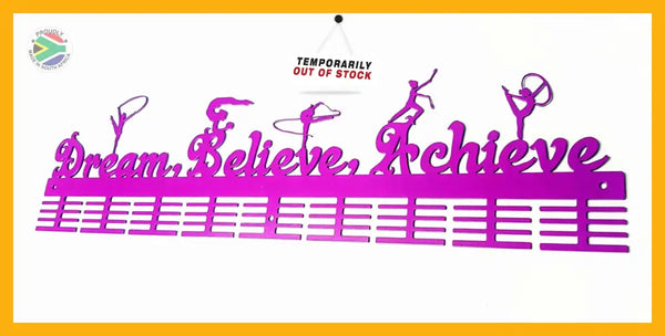 Dream Believe Achieve Rhythmic Gymnastics 72 Tier Medal Hanger Sports Hangers