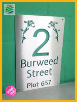 Burweed Design House Sign Wall Art