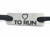 Love To Run Individual Shoelace Tag Shoe Lace Tags