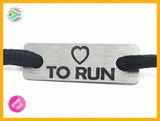 Love To Run Individual Shoelace Tag Shoe Lace Tags