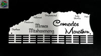 Comrades Marathon Up Run Personalised 48 Tier Medal Hanger Stainless Steel Brush Finish Sports