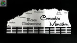 Comrades Marathon Up Run Personalised 48 Tier Medal Hanger Stainless Steel Brush Finish Sports
