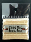 Strong Mind Body Individual Shoelace Tag Shoe Lace Tags