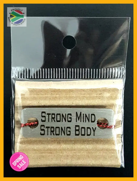 Strong Mind Body Individual Shoelace Tag Shoe Lace Tags