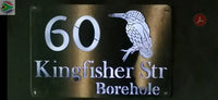 King Fisher Bird House Sign Wall Art
