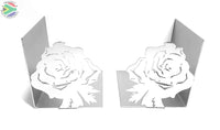 Rose Flower Book Ends Home Décor