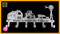 Home Is Where The Farm Is! 6 Hook Key Hook Hooks