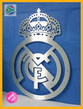 Real Madrid Football Club Crest Mounted Wall Art Design