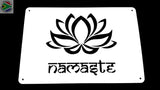 Namaste Lotus Flower Wall Art