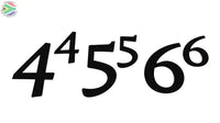 Individual House Numbers 0-9 Wall Art