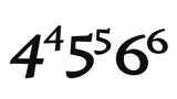 Individual House Numbers 0-9 Wall Art
