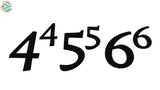 Individual House Numbers 0-9 Wall Art
