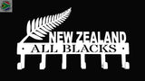 New Zealand All Blacks 6 Hook Key Stainless Steel Brush Finish Hooks