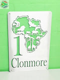 Africa Outline Animals Design House Sign Wall Art