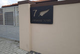 All Blacks Fern House Number Sign Wall Art