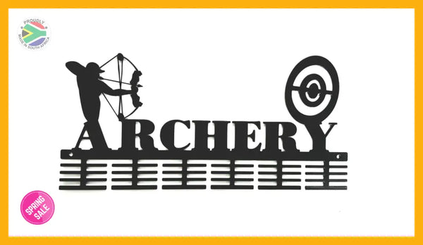 Archery Compound 48 Tier Medal Hanger Black Sports Medal Hangers