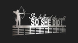 Archery She Believed She Could 48 Tier Medal Hanger Stainless Steel Brush Finish Sports Medal