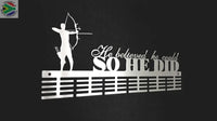 Archery He Believed He Could 48 Tier Medal Hanger Stainless Steel Brush Finish Sports Medal Hangers