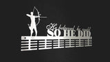 Archery He Believed He Could 48 Tier Medal Hanger Stainless Steel Brush Finish Sports Medal Hangers