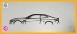BMW M4 G82 Detailed Silhouette Metal Wall Art Wall Art