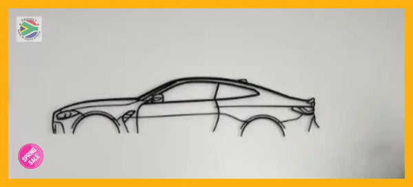 BMW M4 G82 Detailed Silhouette Metal Wall Art Wall Art