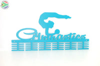 Gymnastics Ball 48 Tier Medal Hanger Blue Turquoise Sports Medal Hangers