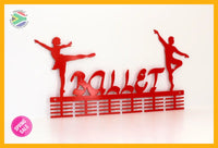 Ballerino & Ballerina Combo 48 Tier Medal Hanger Red Sports Medal Hangers