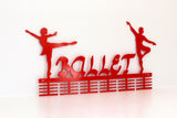 Ballerino & Ballerina Combo 48 Tier Medal Hanger Red Sports Medal Hangers