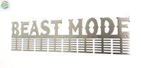 Beast Mode 96 Tier Medal Hanger (Option Of Colors Available) Stainless Steel Brush Finish Sports