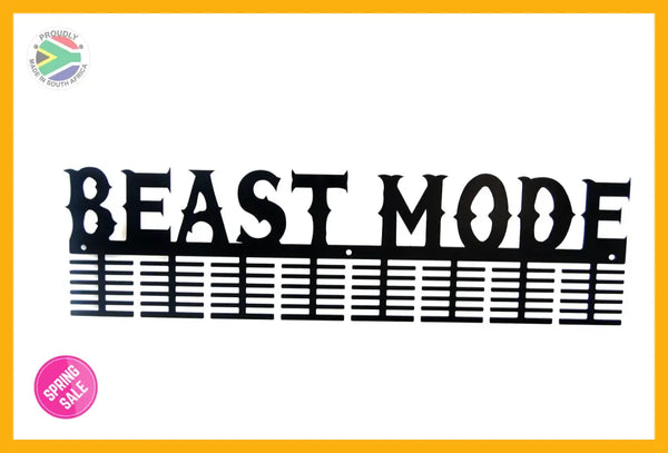 Beast Mode 96 Tier Medal Hanger (Option Of Colors Available) Black Sports Medal Hangers