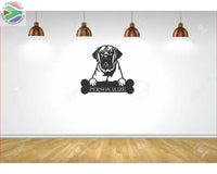 Boerboel Wall Art With Personalized Text Dog Kennel & Run Accessories