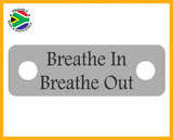 Breathe In Breathe Out Individual Shoelace Tag Shoe Lace Tags