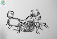 Honda CRF1000L Motorcycle Detailed Silhouette Metal Wall Art Wall Art