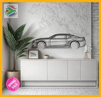 Camaro Ss Gen 6 Detailed Silhouette Metal Wall Art