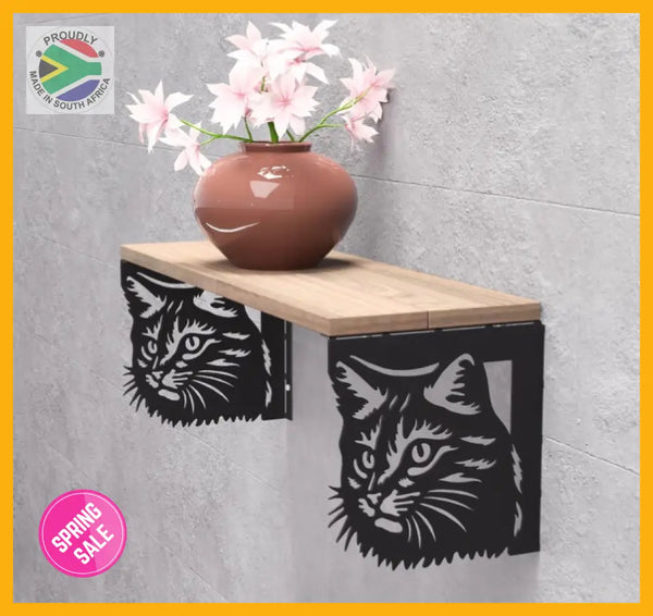 Cat Design Shelf Bracket Set Design