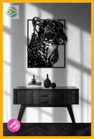 Cheetah Design Steel Wall Art