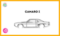 Chevrolet Camaro 1 Detailed Silhouette Metal Wall Art