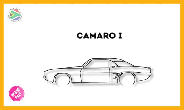 Chevrolet Camaro 1 Detailed Silhouette Metal Wall Art