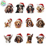 Trendspire Christmas Dog Stickers 24-Pack