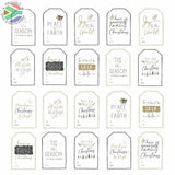 Trendspire Deluxe Christmas Present Labels - Red Or Gold/Black 36’S Stickers