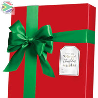 Trendspire Deluxe Christmas Present Labels - Red Or Gold/Black 36’S Stickers