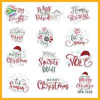 Trendspire Christmas Sticker Words - Vinyl Stickers