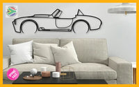 Cobra Shelby Detailed Silhouette Metal Wall Art